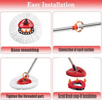 Spin Mop Replacement Head Mop Replace Head Compatible - Image 4