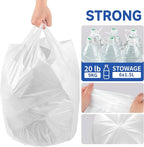 Small Trash Bags with Handles 5 Gallon 200 Count White - Image 5