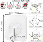 DGYB 30 Pcs Clear Adhesive Hooks - Image 6
