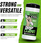 Grip Clean Heavy Duty Hand & Tool Cleaning Wipes – Waterless Hand Cleaner - Image 3