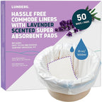 Lunderg Commode Liners with Absorbent Pads by LUNDERG