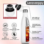 17oz Cola-Bottle Shaped Stainless Steel Leak-proof Water Bottle, Double Wall - Image 4