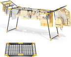 APEXCHASER Clothes Drying Rack Foldable, Large Drying Rack Clothing Retractable by APEXCHASER