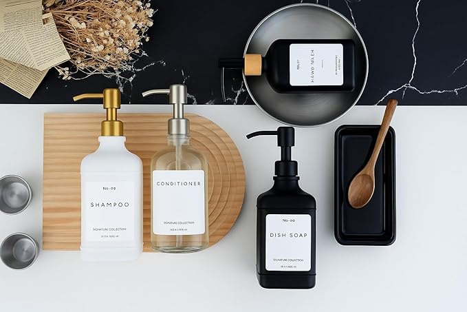 Emerson Essentials Soap Dispenser, Dish Soap Dispenser, Farmhouse Bottles - Image 6