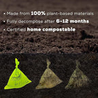 ANECO 100% Certified Home Compostable Dog Poop Bags, Large Poop Bags - Image 3