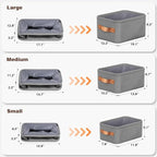 Large Storage Baskets for Shelves 3 Packs, Fabric Storage Bins for Shelves - Image 5