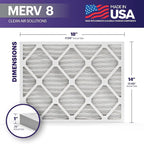 BNX TruFilter 14x18x1 Air Filter MERV 8 - Image 2