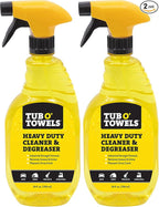 Tub O' Towels Heavy Duty Cleaner and Degreaser Spray Helps in Removing Oil Tar by TubOTowels