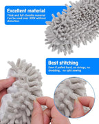 8 Pcs Mop Slippers Socks Floor Cleaning, Microfiber Shoe Covers dust Washable - Image 3