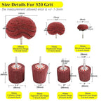 HighFree 7 PCS Non Woven Abrasive Buffing Polishing Wheels Drill Attachment Set - Image 2
