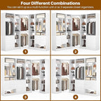 Corner Closet System with 5 Drawers, Closet Organizer System with 15+Shelvess & - Image 6