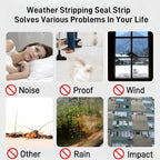 33 Ft Self-Adhesive Weather Stripping Door Seal Strip - Image 5
