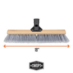 SWOPT 18” Premium Multi-Surface Push Broom Head — Indoor and Outdoor Push Broom - Image 6