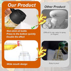 2-in-1 Glass Oil Dispenser & Sprayer - 16oz/470ml Leakproof Bottle - Image 7