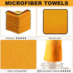 Tallew 80 Pcs Microfiber Towels 16 Inch x 16 Inch Microfiber Cloth Car Drying - Image 2