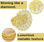 2 Pack Crystal Flower Curtain Tiebacks – Decorative Spring Wire Buckle Clips - Image 4
