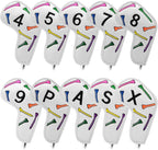 Golf Iron Head Covers 9/10pcs Leather Golf Club Covers by montelagolf