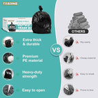 40-45 Gallon Black Trash Bags 120 Count - Image 2