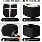 Black Storage Baskets for Shelves, Small Storage Baskets for Organizing - Image 7