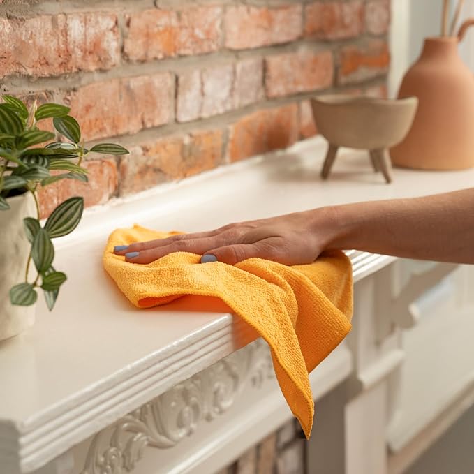 S&T INC. 200 Pack Microfiber Cleaning Cloth, Bulk Towels - Image 8