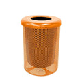 COATEDOUTDOORFURNITURE RFT-P-ORG Heavy Duty Round Trash Receptacle by CoatedOutdoorFurniture
