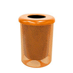 Coated Outdoor Furniture 32-Gallon Heavy-Duty Punched Steel Round Trash by CoatedOutdoorFurniture