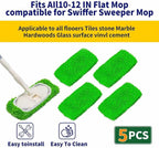 5 Pack Wet Mop Pads Refills for Swiffer Sweeper Mop Microfiber Reusable - Image 2