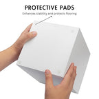 Matte White Square Small Trash Can, 2 Gallons / 7.5L Garbage Can, Waste Basket - Image 4