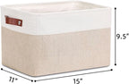 DULLEMELO Collapsible Rectangle Fabric Storage Basket - Image 4