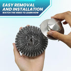 Steel Wool Scrubber Dish Brush Set - Image 6