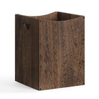 smusei Wood Trash Can 9.5 Gallon Waste Basket Bin Rustic Farmhouse Large by smusei