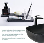 2 Pcs Water Absorbing Stone Trays, Kitchen/Bathroom Sink Soap Dish, Diatomite - Image 3