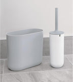 iDesign Cade Oval Slim Trash, Compact Waste Basket Garbage Can - Image 4
