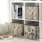 TcaFmac Fabric Storage Basket, Decorative Canvas Storage Bins Baskets - Image 2