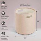PUTSKA Basket – Round Storage for Clothes – Soft Baby Girl Basket for Nursery - Image 3