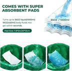 Commode Liners with Absorbent Pads, Universal Disposable Commode/Bed Pan Liners - Image 5