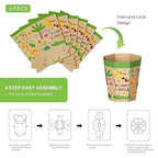 6-Pack Cardboard Trash Can – Foldable, Recyclable, Plastic-Free & Reusable - Image 7