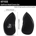Golf Iron Head Covers Synthetic Leather Waterproof Club Head Covers - Image 2