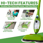 H2O X5 Dual Buff Steam Mop, 8 in 1 Handheld Steam Cleaner - Image 4