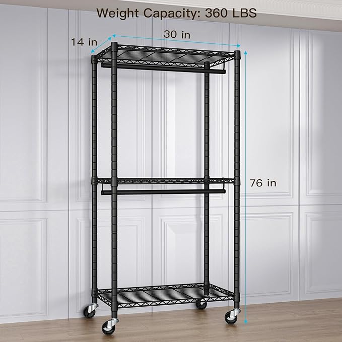FUTASSI Heavy-Duty Portable Closet, Carbon Steel - Image 6