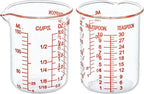 High Borosilicate Glass Measuring Cup-V-Shaped Spout，Glass Measuring Beaker by AckersBORO33