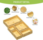 Bamboo Drawer Organizer Set - Image 3
