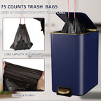 Small Bathroom Trash Can with Lid Soft Close, 1.8 Gallon Stainless Steel - Image 6