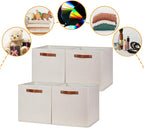 DULLEMELO Storage Baskets for Shelves Closet Storage, Sturdy Home Organization - Image 3