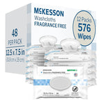 McKesson Washcloth Wipes for Adults, Unscented Disposable Wash Cloths for Body by McKesson
