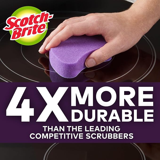 Scotch-Brite Glass Cooktop Pads, Scratch-Free & Non-Abrasive Scrubbers - Image 5