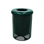 Coated Outdoor Furniture 32-Gallon Heavy-Duty Punched Steel Round Trash by CoatedOutdoorFurniture