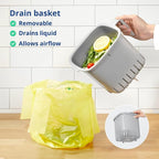 BLUE GINKGO Kitchen Compost Bin – Filter-Free, Odor-Tight Countertop Food Waste - Image 5