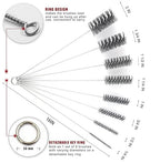 16 Inch Extra Long Pipe Cleaning Brush Set Abrasive Filament, 8 Piece Variety - Image 2