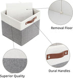 HNZIGE Set of 4, Foldable Storage Cube Bin Baskets, Fabric 11x11 Cube Storage - Image 5